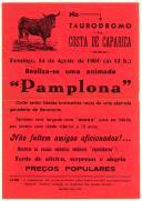 No tauródromo da Costa de Caparica realiza-se uma animada "Pamplona".
